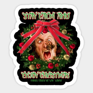 Stay Calm And Enjoy Christmas Sticker